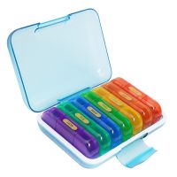 Pill Cases Box 7 Days Organizer 21 Grids 3 Times One Day Portable Travel with Large Compartments for Vitamins Medicine Fish Oils