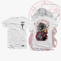 เสื้อยืดพิมพ์ลาย Anime Shirt - Unisex - Etiquetta Co. - Fullmetal Alchemist - Edward and Alphonse Elric เสื้อยืดคอกลม รุ่น เสื้อยืดพิมพ์ลาย S-5XL