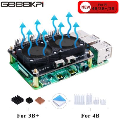 【❖New Hot❖】 fuchijin77 Geeekpi โมดูลพัดลมทำความเย็น Led สำหรับ Raspberry Pi แผงขยาย Gpio ใช้ได้กับ Raspberry Pi 4รุ่น B 3b/3b/4b