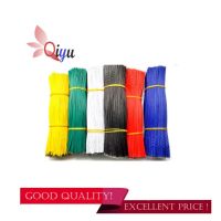 100pcs 30awg 150mm 15cm length red colors connection line tin plating wire diy red color electronic wire 0.8mm welding Wires Leads Adapters