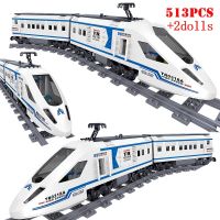 CITY MOC Technical Railway Transportation Track High-speed Train Building Blocks Subway Rail Bricks Children Toys For Kids Boys