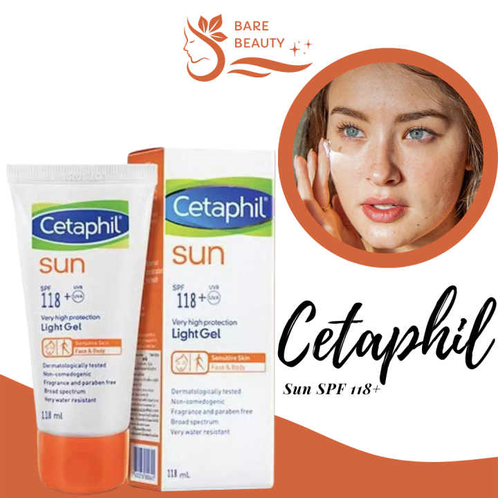 Cetaphil Sunblock SPF 118+ Light Gel (Face & Body) 118ml/sunscreen protection Lazada PH