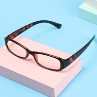 【cw】 New Fashion Unisex Anti Blue Light Eyeglasses Flowers Ultra Light Frame Reading Glasses Antifatigue Eyewear Eye Protection 【hot】 !