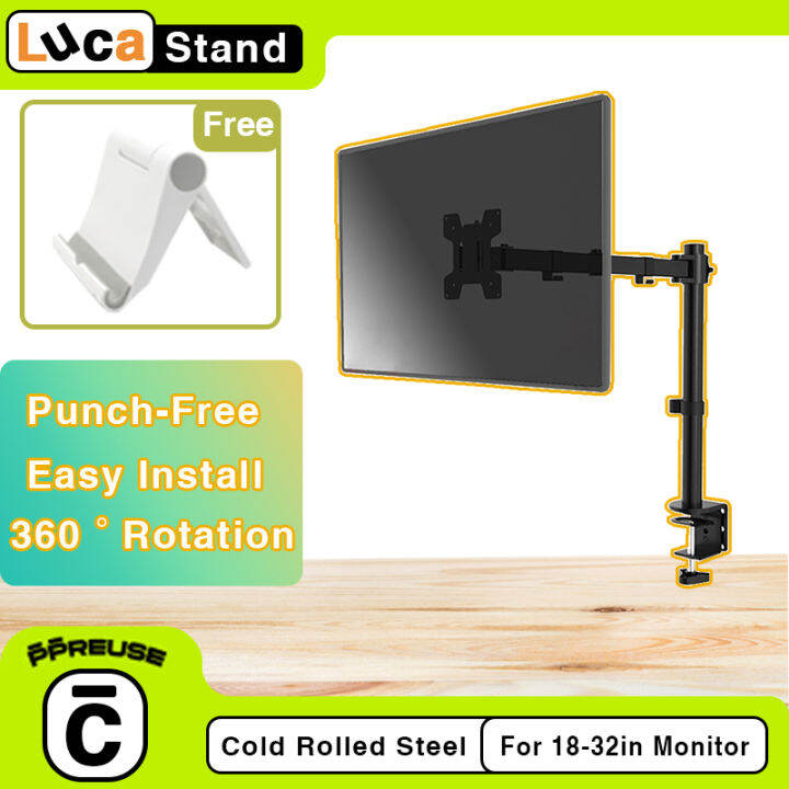 【Manila Stock】Single Monitor Holder Stand Adjustable Vesa TV Desk Stand