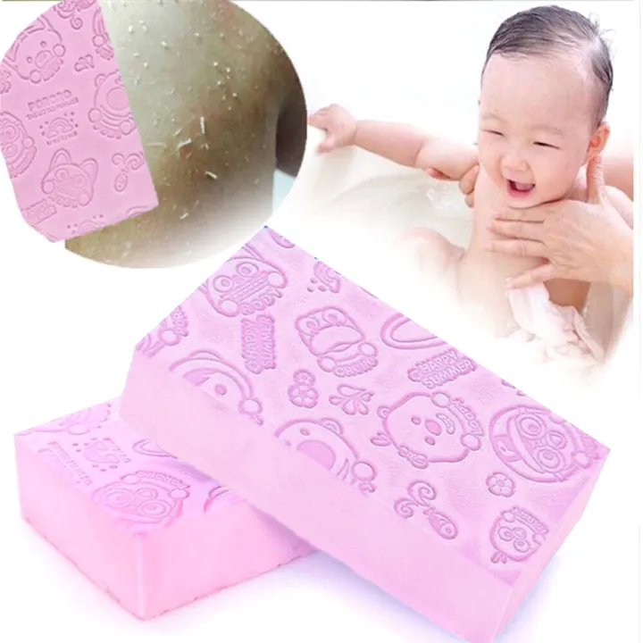 1pc Sponge Clay Bath Printed Shower Scrubber Sponge Clay For Kids and