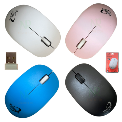 Primaxx WS-WMS-545 Wireless Mouse Optical เม้าส์ไร้สาย สีสวย