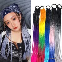 ไหมถักผมแฟชั่น ยางรัดผมเปีย แบบสำเร็จรูป ยาว60cm เปีย 12/24 เส้น สีแฟชั่น ยอดฮิต