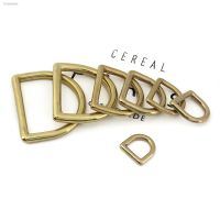 ☃◘✒ 10pcs D Ring Solid Brass Rigging Saddle Pet Dog Collar Strap Webbing Harness Dee Ring Leather Craft Bag Luggage Hardware