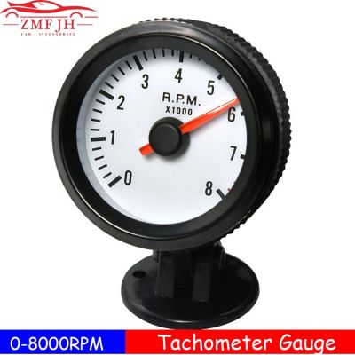 รัสเซียชั้น0-8000รอบต่อนาที T achometer 52มิลลิเมตรออโต้คาร์ tacho วัดสีฟ้า LED 12โวลต์แสดง T achometer สำหรับ1-8ถังเบนซินรถ