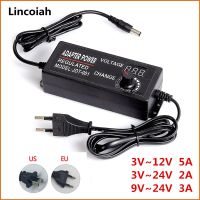 【Online】 wcawso อะแดปเตอร์ปรับ AC เป็น DC 3V-12V 3V-24V 9V-24V พร้อมจอระบบแหล่งจ่ายไฟแรงดันไฟฟ้ารถยนต์ Adatpor 3 12 24 V