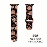 fgjdtrdh For Apple Watch 42MM 44MM 38MM 40MM 45MM 49MM 41MM Band Flowers And Plants Bracelet Strap Solo Loop For iWatch 8 7 6 Wristband