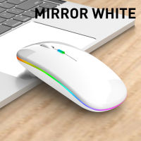 Wireless mouse ไร้สาย 1000-1600 DPI ชาร์จ Micro-USB เมาส์แสงสีสันการหายใจเมาส์สำหรับแล็ปท็อป  ข้อมูลจำเพาะ 2.4GHz Wireless Silent Mouse m1