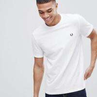 ♛♘FRED PERRY Grain ผู้ชายผ้าฝ้ายแขนสั้นเสื้อยืดฤดูร้อน FP Render Unlined Upper Garment เสื้อยืด Sweethearts ชุด