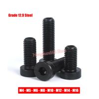 M4 M5 M6 M8 M10 M12 M14 M16 Hex Hexagon Socket Thin Low Short Allen Cap Head Screw Bolts DIN 7984 Grade 12.9 Steel Black