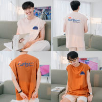 ZAMIO SUNBURN T-shirt เสื้อยืดแขนสั้นทรงโอเวอร์ไซส์