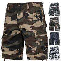 Summer Shorts Mens New Trend Camouflage Overalls Baggy Casual Outdoor Sports Nickel Pants Side Pocket Cotton Comfort