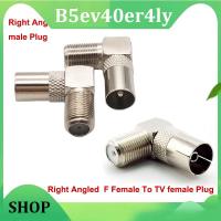 B5ev40er4ly Shop 90 Degree F Female To Tv Male Female Right Angled Cable Connector Coaxial Tv Male To F Female Plug Socket Rf Adapter