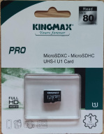Thẻ nhớ KingMax 128GB MicroSDHC UHS-I U1 Card Pro - Hàng Chính Hãng thumbnail