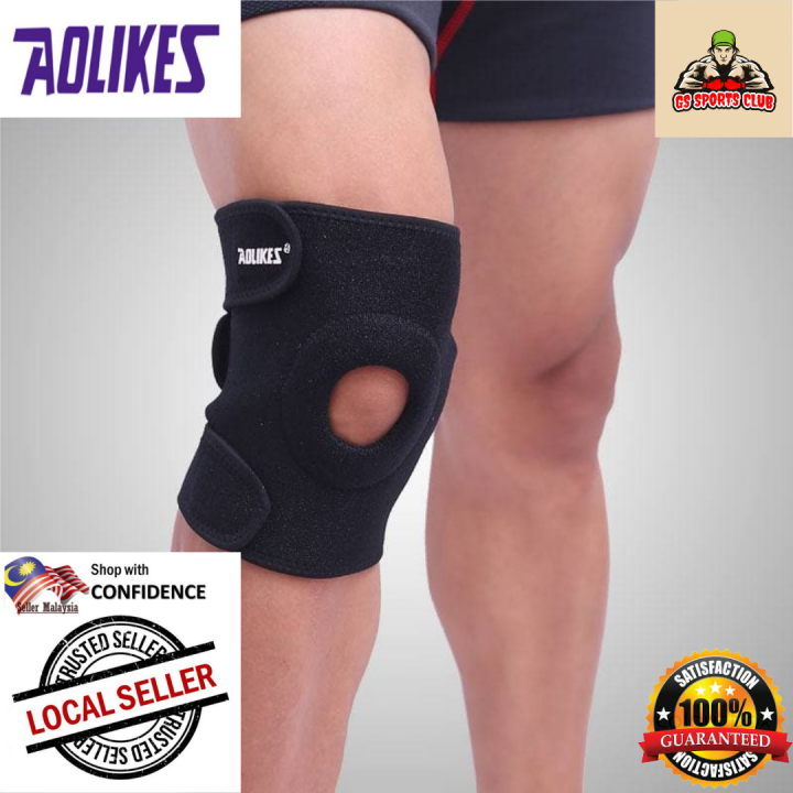 [Original] AOLIKES Knee Leg Lutut Patella Spring Protect Brace Guard ...