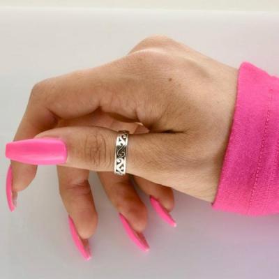 [MM75] Simple Alloy Silver สี Thumb แหวนผู้หญิง Dainty แหวน Thumb แหวนหญิงแหวนแนวโน้ม2021เครื่องประดับขายส่ง