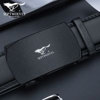 Septwolves men belt leather authentic pure leather belt high-end luxury 2021 new tide automatic buckle belts --npd230724ↂ✆▩