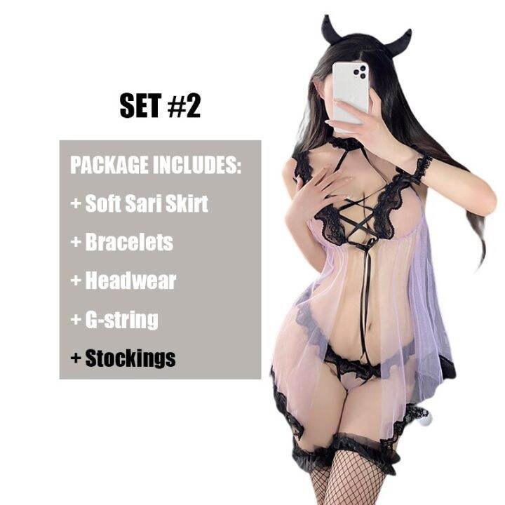 devil-sexy-lace-lingerie-black-purple-see-through-nightwear-demon-magical-girl-uniform-new-2023-fashion