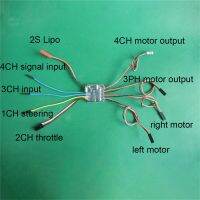 【SALE】 lesslisoftlem1986 สำหรับ1/35รถถัง RC 4CH สองทางแปรง ESC 2S 1.8A 6V-10V เครื่องควบคุมความเร็วอิเล็กทรอนิกส์แบบสองทิศทาง BEC 5V อุปกรณ์เสริม1.5A