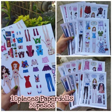 CLC Handmade Toca Boca Paper Doll Set Laminated