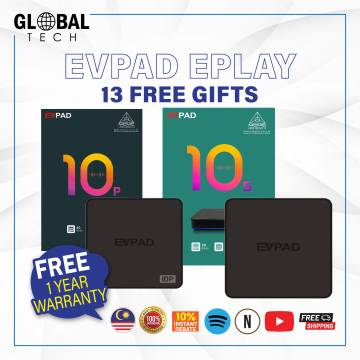 EVPAD 10P 10S Ready Stock】 🔥Free Gifts 🔥 易播 8K Android Smart
