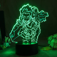 Anime Demon Slayer 3D Table Lamp Kimetsu No Yaiba Nezuko Kamado Figure LED Night Light for Bedroom Decor Kids Birthday Gift