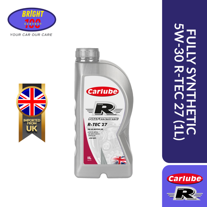 Carlube TRIPLE R fully synthetic engine oil 5W40 RTEC 27 (1L) "Stable