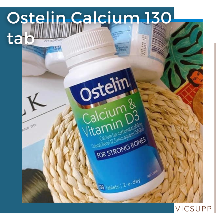 OSTELIN Calcium + Vitamin D3 (130 tablets) Lazada