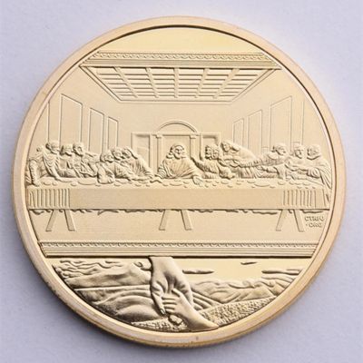 【CC】✵  relief commemorative coin  Collection Gifts Alloy Souvenir Gold Plated Coin Metal Antique Imitation
