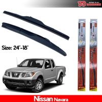 ที่ปัดน้ำฝน ใบปัดน้ำฝน ซิลิโคน ตรงรุ่น Nissan Navara 2005-2013  ไซส์ 24-18 ยี่ห้อ Diamond กล่องแดง