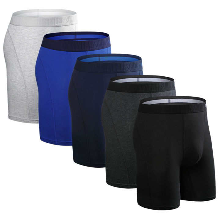 20215pcs Long Boxer Mens Boxer Shorts Men Underwear Cotton Brand for Mens Underware Boxers Sexy Boxershorts Underpants Under Wear