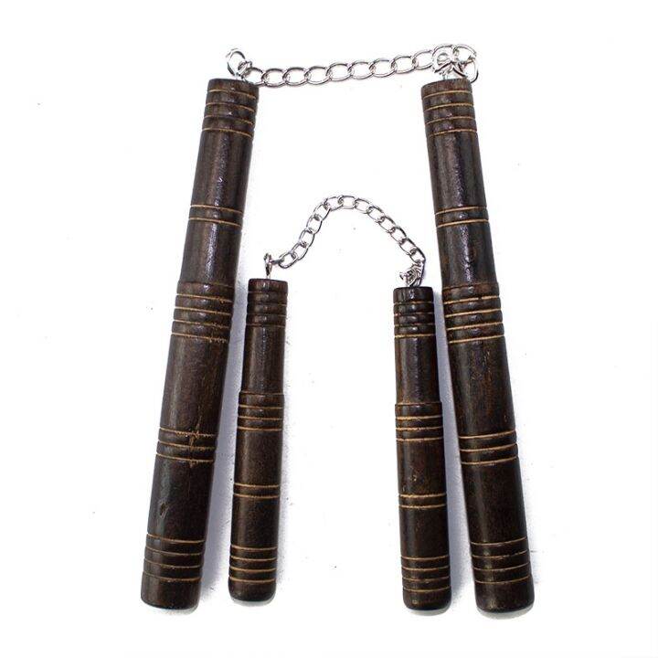 Nunchucks wood Nunchucks Stick Rope Practice Training Lazada PH