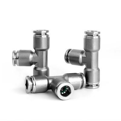 Hot Selling PU PV PE PY 304 Stainless Steel Metal Pneumatic Quick Coupling 4 6 8 10 12 Mm High Pressure Air Pipe Quick Coupling