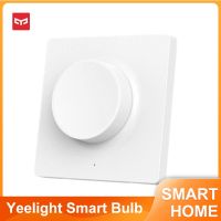 Yeelight สวิตช์หรี่ไฟแปะผนังสีฟ้าอัจฉริยะ Ylkg08yl สำหรับโคมไฟติดเพดานโคมไฟประดับหลอดไฟ Led