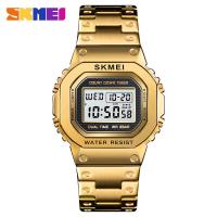 SKMEI Sports Fashion Watches Waterproof Stainless Steel Digital Watches For Men Jam sukan lelaki 1456