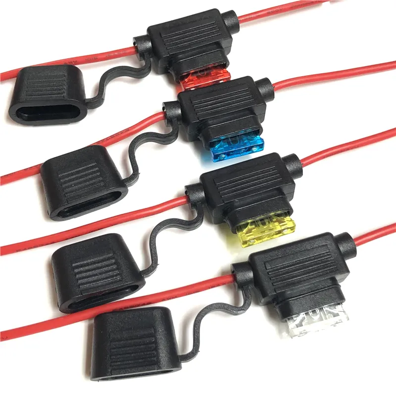 12V Car Fuse Faucet Adapter Standard Atm Apm Flat Fuse Holder