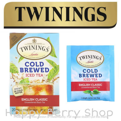 ชาเย็น Twinings Cold Brewed English Classic 🍹🍒 ชาทไวนิงส์ แบบกล่อง 20 ซองชงง่ายด้วยน้ำเย็น หอม อร่อย เย็นชื่นใจ ❤❤