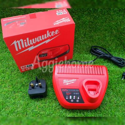 🇹🇭 Milwaukee 🇹🇭 แท่นชาร์จ 12V. รุ่น M12 C12C เครื่องชาร์จ แบตเตอรี่ แท่นชาร์จสำหรับ แบต12V. แท่นชาร์จแบตเตอรี่ จัดส่ง KERRY