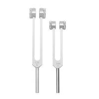 Tuning Fork Set 128 Hz 256 Hz Aluminium Alloy Healing Tuning Fork with Silicone Hammer