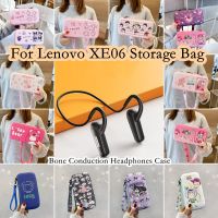 READY STOCK! For Lenovo XE06 Bone Conduction Headphones Case Cartoon Fresh Style Melody Rabbit for Lenovo XE06 Earphone Portable Storage Bag Carry Box Pouch