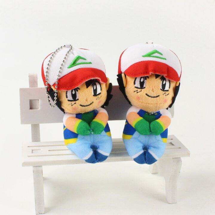 cw-12cm-1pcs-pokemon-anime-ash-ketchum-training-plush-peluche-soft-stuffed-cartoon-toys-kids-gift-keychain-brinquedos