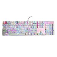 OKER K84 Nebula Pink RGB Mechanical Backli Wired Gaming Keyboard Bule Switce คีย์บอร์ดเกมมิ่ง - (สีชมพู)