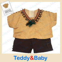 Teddy house : ชุดตุ๊กตา ชุดอินเดียนแดง (ช)  ขนาด 12 นิ้ว