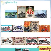 20x30cm Rectangular Motorcycle Tin Painting Metal Vintage Wall Signs Decor