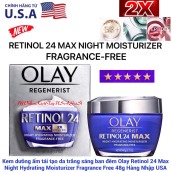 Kem dưỡng ẩm tái tạo da trắng sáng ban đêm Olay Retinol24 MAX Night Cream 48g Hàng USA