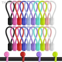 ☇❉ 3/6Pcs Magnetic Silicone Earphone Cord Winder Cable Holder Clips Multifunction Home Office Headphones USB Cable Wire Organizer